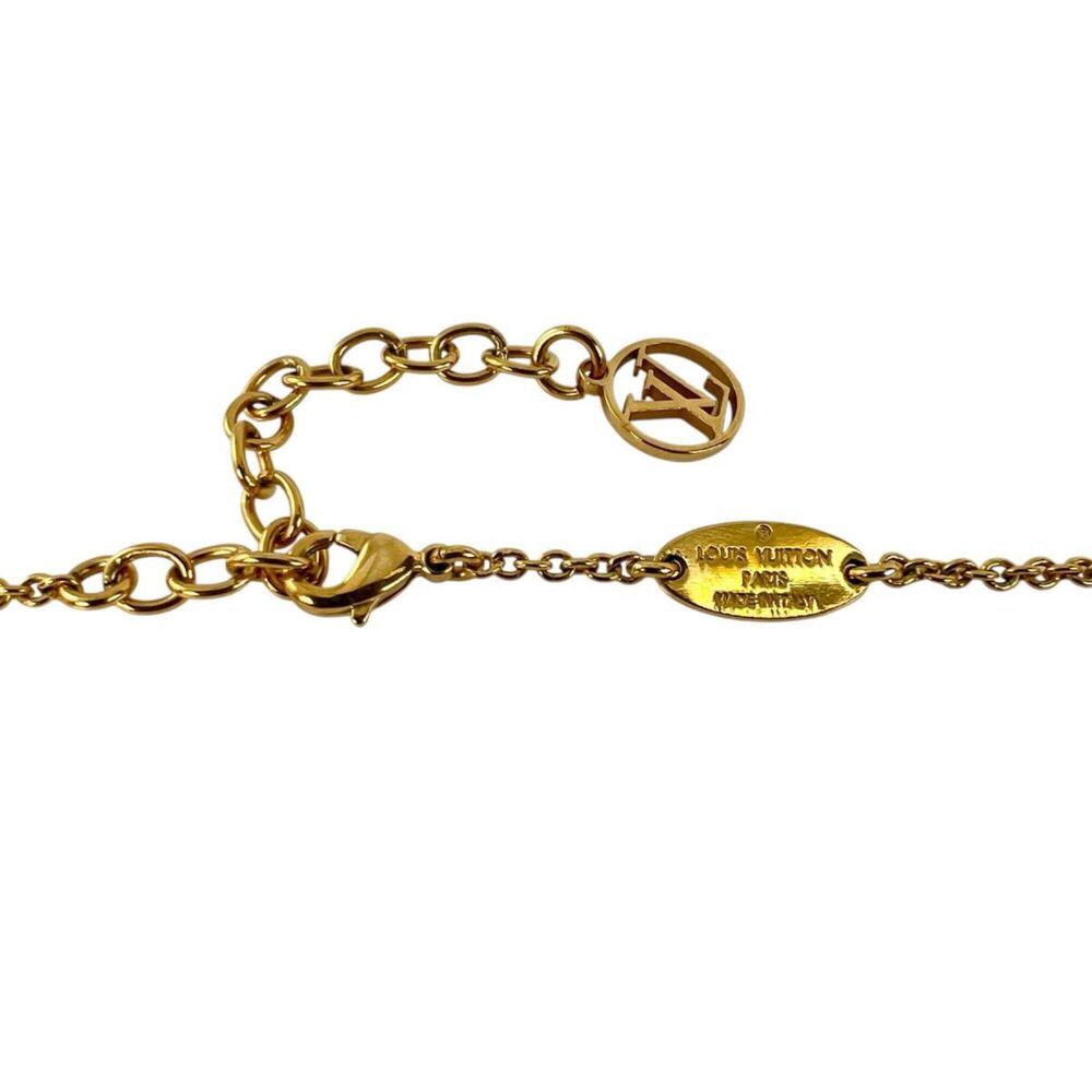 LOUIS VUITTON Gold Necklace - Picture 6 of 7